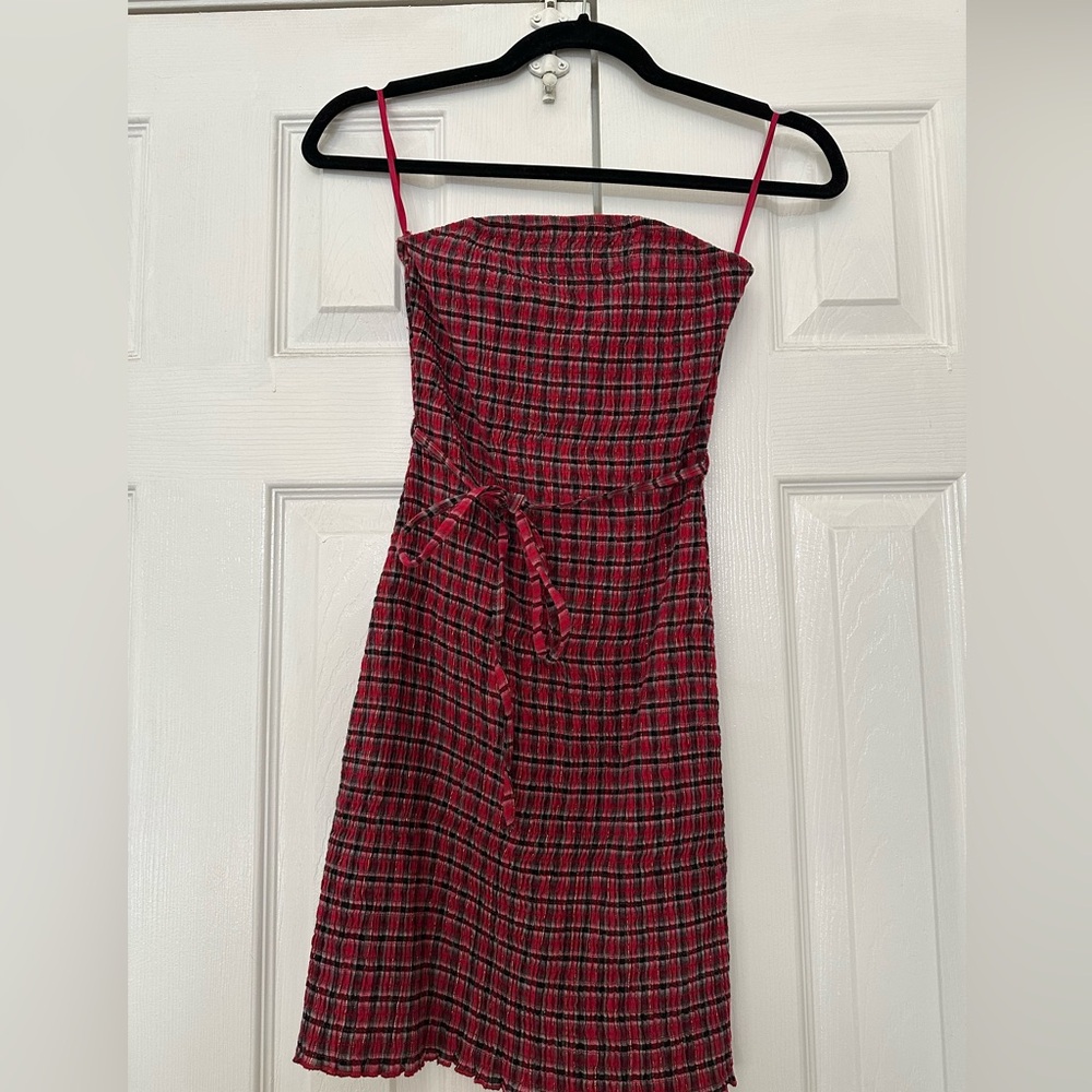 Wild Honey bandeau gingham dress size XS